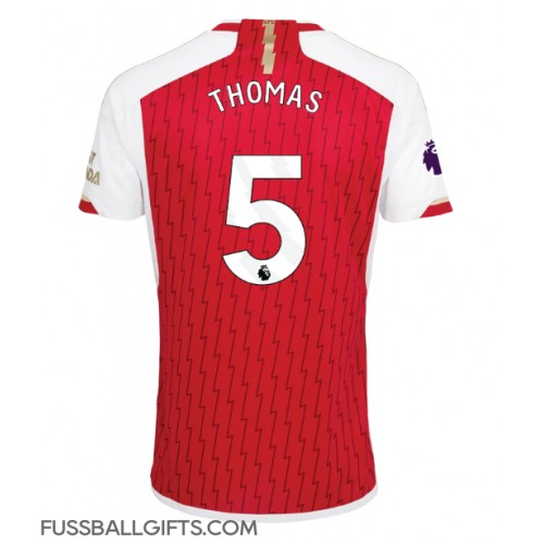 Arsenal Thomas Partey #5 Fußballbekleidung Heimtrikot 2023-24 Kurzarm